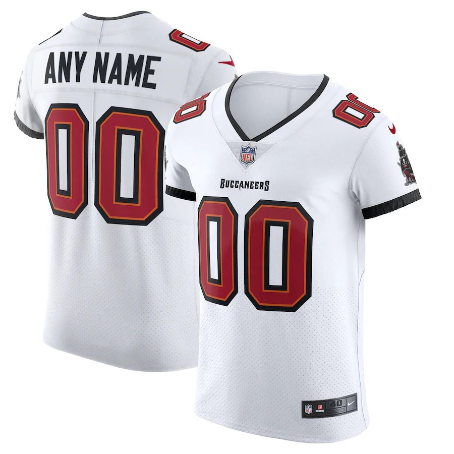 Men Tampa Bay Buccaneers Nike White Vapor Elite Custom NFL Jersey